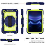 For Xiaomi Redmi Pad 2 SE / Pad 2 9.7 Case Silicone + PC Kickstand Tablet Cover with Shoulder Strap
