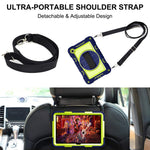 For Xiaomi Redmi Pad 2 SE / Pad 2 9.7 Case Silicone + PC Kickstand Tablet Cover with Shoulder Strap