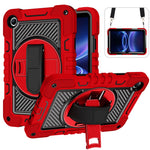 For Xiaomi Redmi Pad 2 SE / Pad 2 9.7 Case Silicone + PC Kickstand Tablet Cover with Shoulder Strap