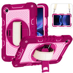 For Xiaomi Redmi Pad 2 SE / Pad 2 9.7 Case Silicone + PC Kickstand Tablet Cover with Shoulder Strap