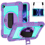 For Xiaomi Redmi Pad 2 SE / Pad 2 9.7 Case Silicone + PC Kickstand Tablet Cover with Shoulder Strap