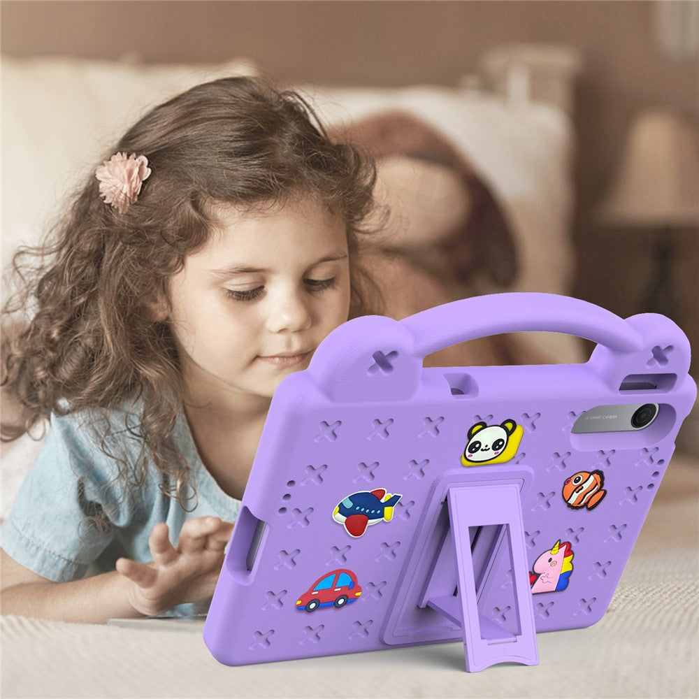 For Xiaomi Redmi Pad 2 SE  /  Pad 2 9.7 Case Kids Cartoon Patterns Hand Grip Kickstand Tablet EVA Cover