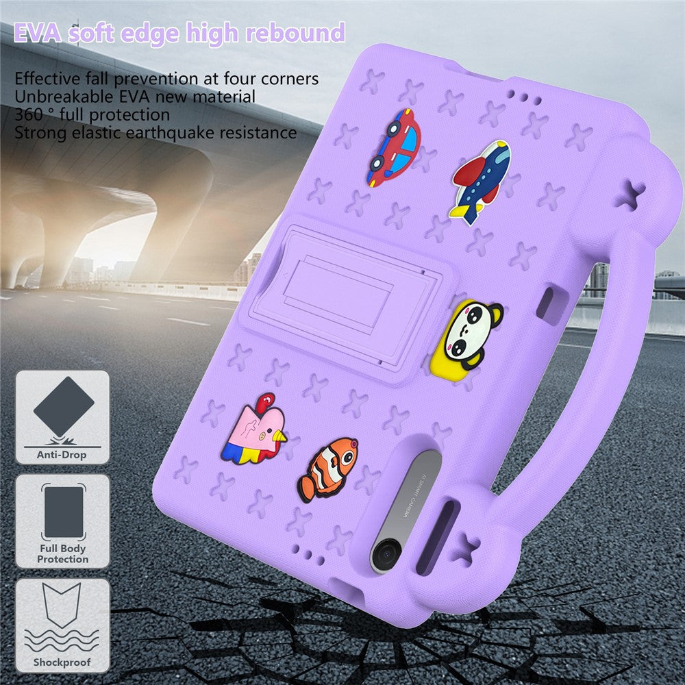 For Xiaomi Redmi Pad 2 SE  /  Pad 2 9.7 Case Kids Cartoon Patterns Hand Grip Kickstand Tablet EVA Cover