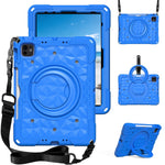 Kickstand Tablet Case For iPad Air 11 (2026) / (2025) / (2024) / iPad Pro 11 (2025) / (2024) / (2022) / (2021) / (2020) / (2018) / iPad Air (2022) / (2020) / iPad (2025) / iPad 10.9 (2022) PC + EVA Cover with Shoulder Strap