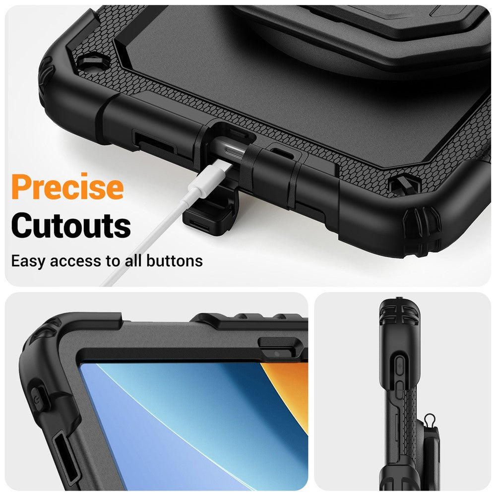 Til Xiaomi Redmi Pad 2 9.7 Etui Ring Kickstand PC + Silikone Stødsikkert Tablet Cover
