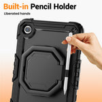 Til Xiaomi Redmi Pad 2 9.7 Standercover PC + silikone tabletcover med skulderrem