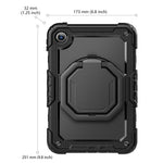 Til Xiaomi Redmi Pad 2 9.7 Standercover PC + silikone tabletcover med skulderrem