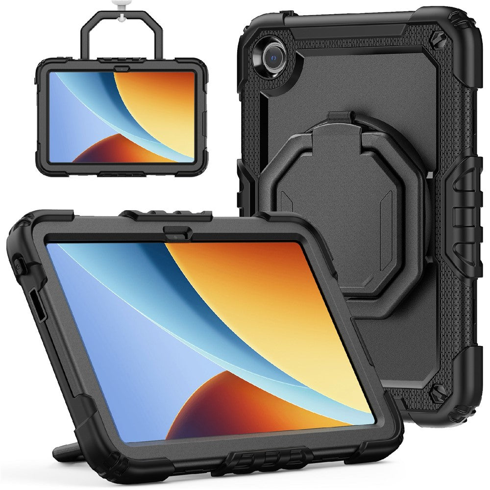 For Xiaomi Redmi Pad 2 9.7 Kickstand Case PC + Silicone Tablet Cover with Shoulder Strap
