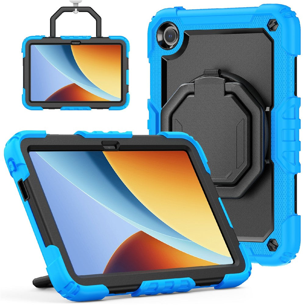 For Xiaomi Redmi Pad 2 9.7 Kickstand Case PC + Silicone Tablet Cover with Shoulder Strap