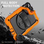For Xiaomi Redmi Pad 2 9.7 Case Hand Strap Kickstand PC + Silicone Tablet Cover with PET Film and Shoulder Strap
