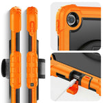 For Xiaomi Redmi Pad 2 9.7 Case Hand Strap Kickstand PC + Silicone Tablet Cover with PET Film and Shoulder Strap