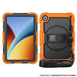 For Xiaomi Redmi Pad 2 9.7 Case Hand Strap Kickstand PC + Silicone Tablet Cover with PET Film and Shoulder Strap