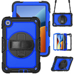 For Xiaomi Redmi Pad 2 9.7 Case Hand Strap Kickstand PC + Silicone Tablet Cover with PET Film and Shoulder Strap