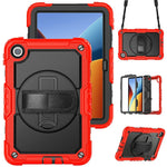 For Xiaomi Redmi Pad 2 9.7 Case Hand Strap Kickstand PC + Silicone Tablet Cover with PET Film and Shoulder Strap