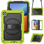 For Xiaomi Redmi Pad 2 9.7 Case Hand Strap Kickstand PC + Silicone Tablet Cover with PET Film and Shoulder Strap