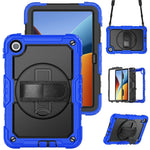 For Xiaomi Redmi Pad 2 9.7 Case Hand Strap Kickstand PC + Silicone Tablet Cover with PET Film and Shoulder Strap