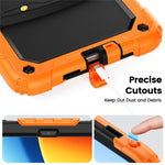 For Xiaomi Redmi Pad 2 9.7 Case with Shoulder Strap Kickstand PC + Silicone Shockproof Tablet Cover