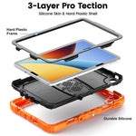 For Xiaomi Redmi Pad 2 9.7 Case Kickstand PC + Silicone Shockproof Tablet Cover