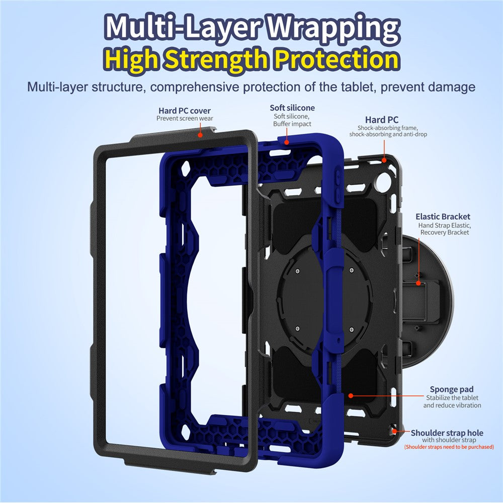 For Xiaomi Redmi Pad 2 9.7 Case Kickstand Hand Strap PC + Silicone Tablet Cover