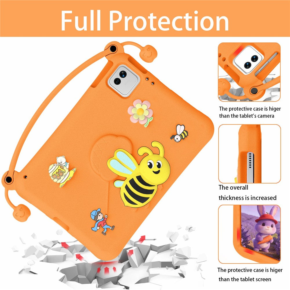 EVA Case For Xiaomi Pad 7  /  Pad 7 Pro  /  Pad 8  /  Pad 8 Pro  /  Poco Pad X1 Bee Style Kickstand Tablet Cover with Carry Handle