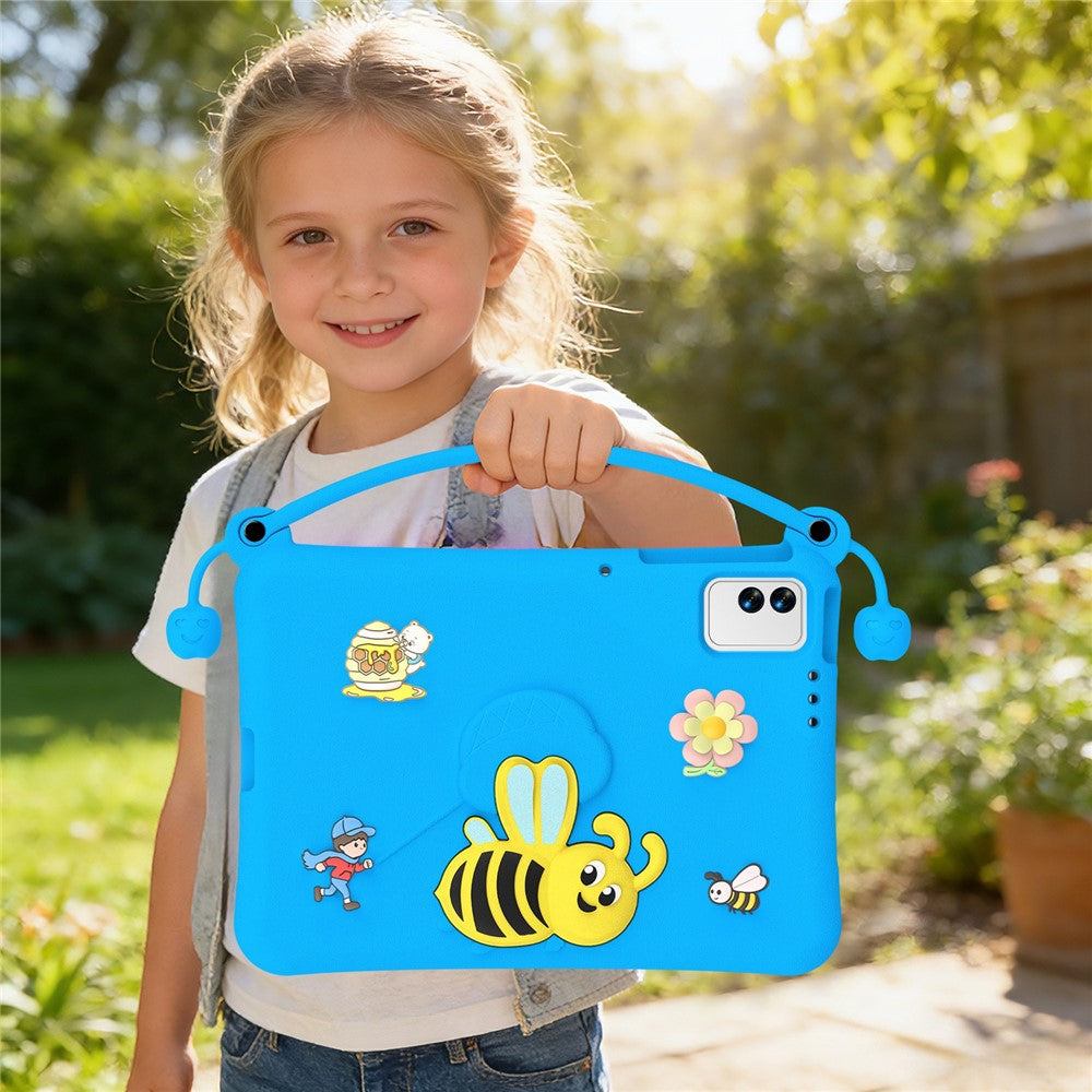 EVA-etui til Honor Pad X9 / X8a / X8b / Infinix XPAD 30E / TECNO Megapad 11 "Bee Style" tabletcover med bærehåndtag og støttefod