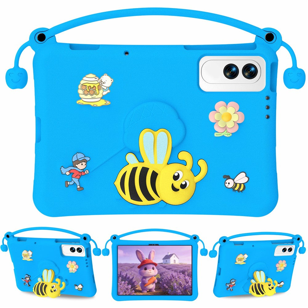 For Lenovo Yoga Tab 11.1 / TECNO Megapad SE EVA Case Bee Style Kickstand Tablet Cover with Carry Handle