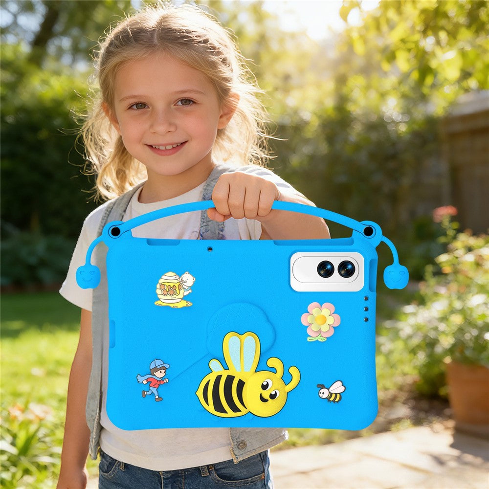 For Lenovo Yoga Tab 11.1 / TECNO Megapad SE EVA Case Bee Style Kickstand Tablet Cover with Carry Handle