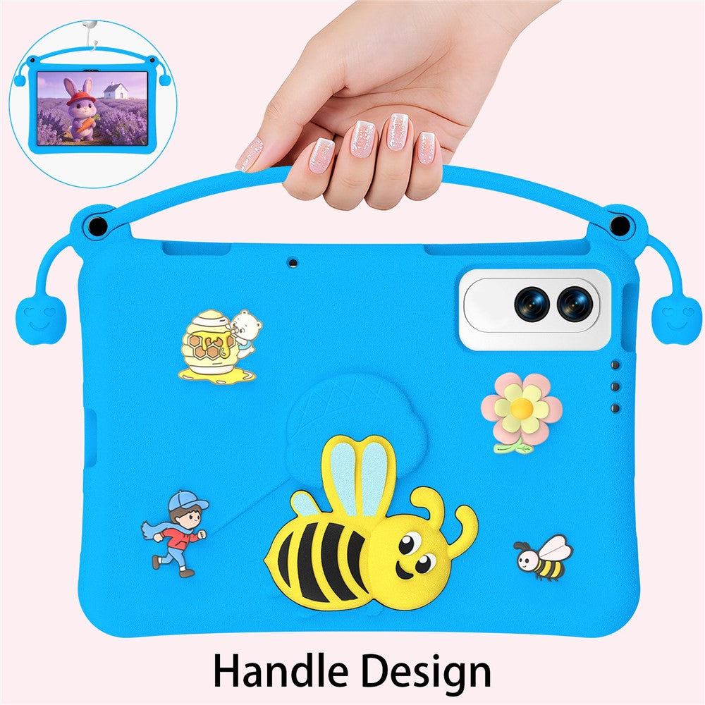 For Lenovo Yoga Tab 11.1 / TECNO Megapad SE EVA Case Bee Style Kickstand Tablet Cover with Carry Handle
