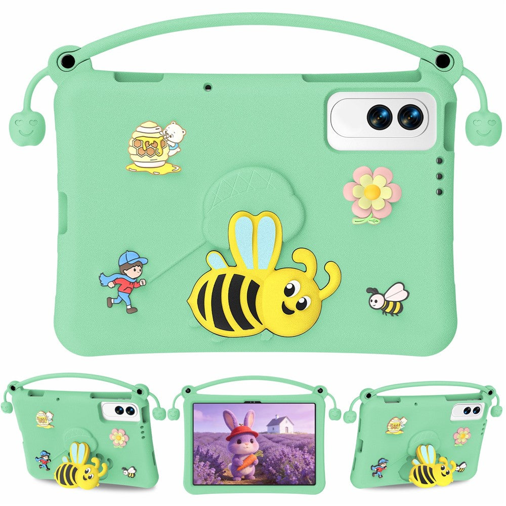 For Lenovo Yoga Tab 11.1 / TECNO Megapad SE EVA Case Bee Style Kickstand Tablet Cover with Carry Handle