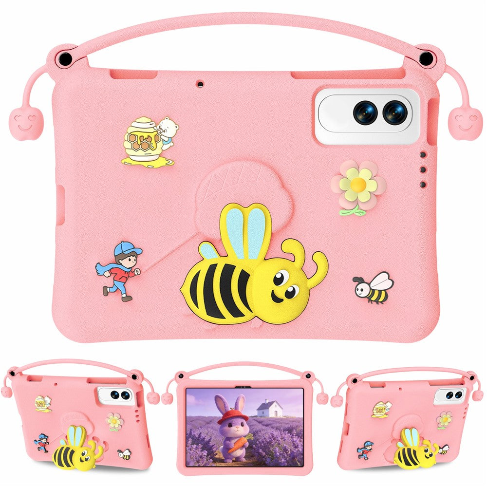 For Lenovo Yoga Tab 11.1 / TECNO Megapad SE EVA Case Bee Style Kickstand Tablet Cover with Carry Handle