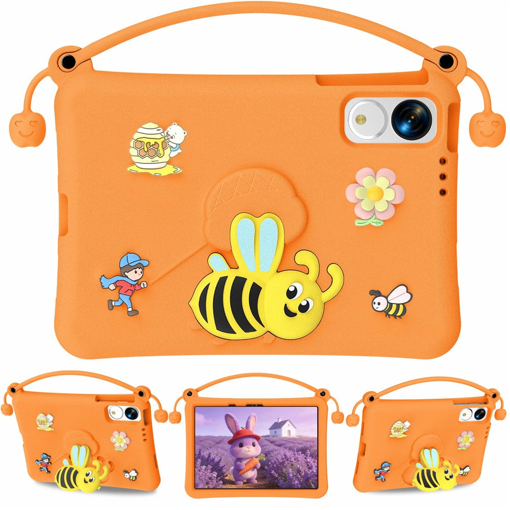 EVA Case For Huawei MatePad 11.5 (2026) / MatePad 11.5 S (2025) / Honor Pad 10 Pro / Pad V9 / Pad GT , Bee Style Kickstand Tablet Cover with Carry Handle