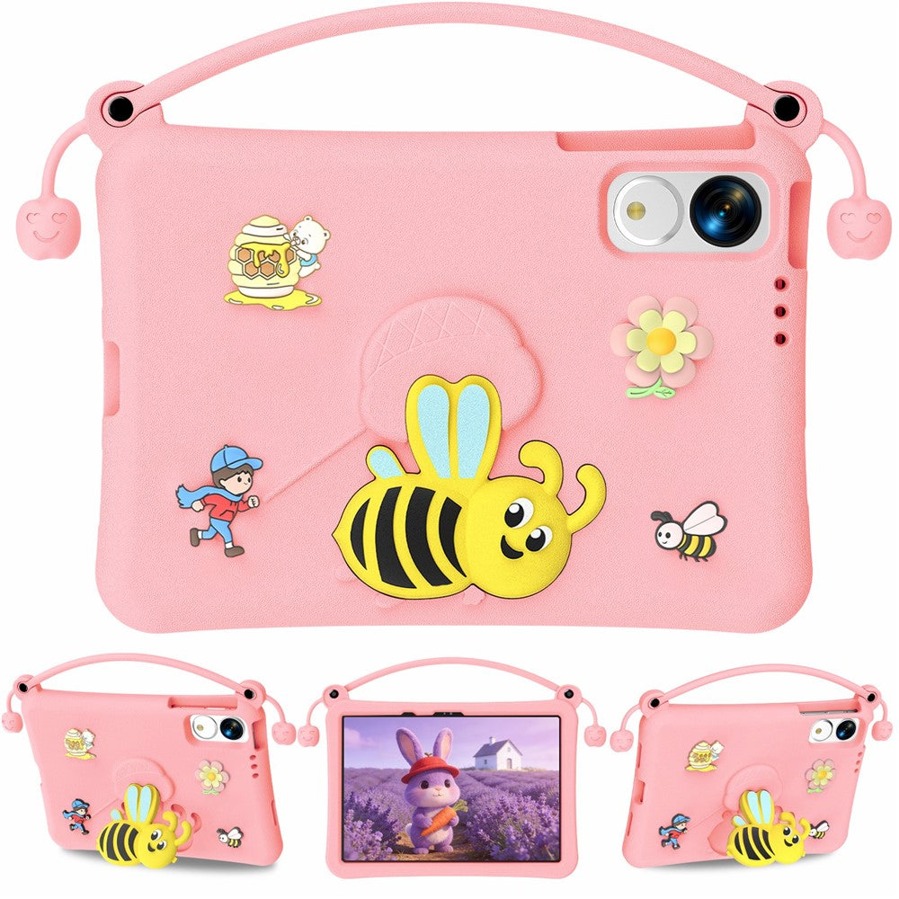 EVA Case For Huawei MatePad 11.5 (2026) / MatePad 11.5 S (2025) / Honor Pad 10 Pro / Pad V9 / Pad GT , Bee Style Kickstand Tablet Cover with Carry Handle