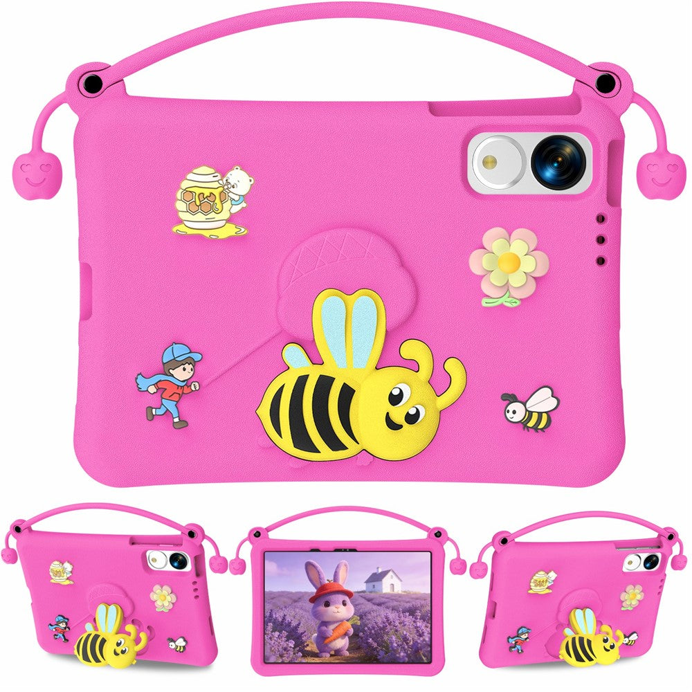 EVA Case For Huawei MatePad 11.5 (2026) / MatePad 11.5 S (2025) / Honor Pad 10 Pro / Pad V9 / Pad GT , Bee Style Kickstand Tablet Cover with Carry Handle