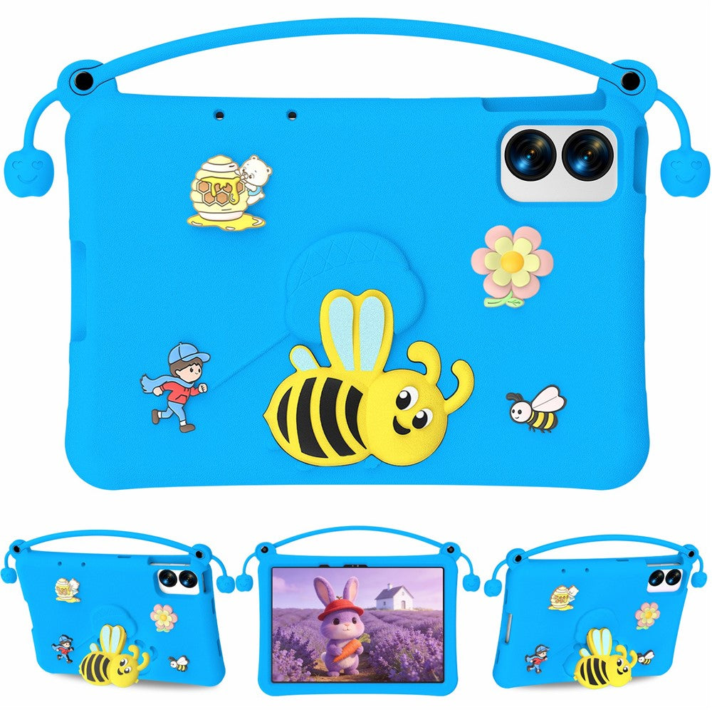 EVA Case For Xiaomi Redmi Pad Pro / Pad Pro 5G / Pad 2 Pro / Poco Pad M1 / Lenovo Idea Tab Plus / Honor Pad 10 , Bee Style Kickstand Tablet Cover with Carry Handle
