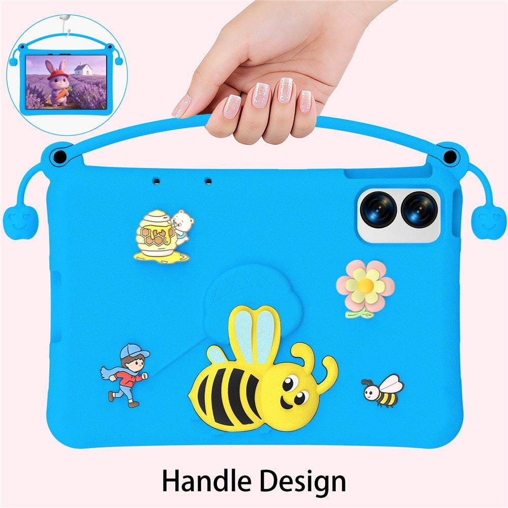 EVA Case For Xiaomi Redmi Pad Pro / Pad Pro 5G / Pad 2 Pro / Poco Pad M1 / Lenovo Idea Tab Plus / Honor Pad 10 , Bee Style Kickstand Tablet Cover with Carry Handle