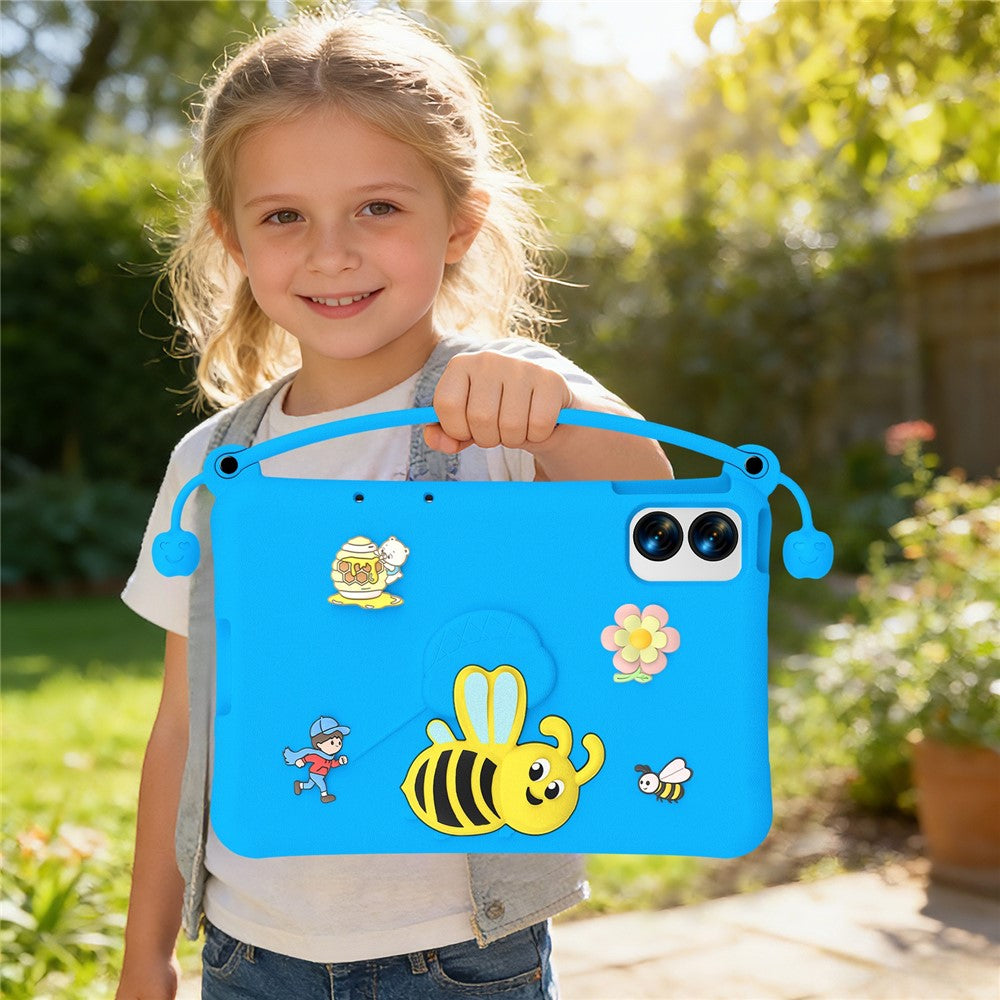 EVA Case For Xiaomi Redmi Pad Pro / Pad Pro 5G / Pad 2 Pro / Poco Pad M1 / Lenovo Idea Tab Plus / Honor Pad 10 , Bee Style Kickstand Tablet Cover with Carry Handle