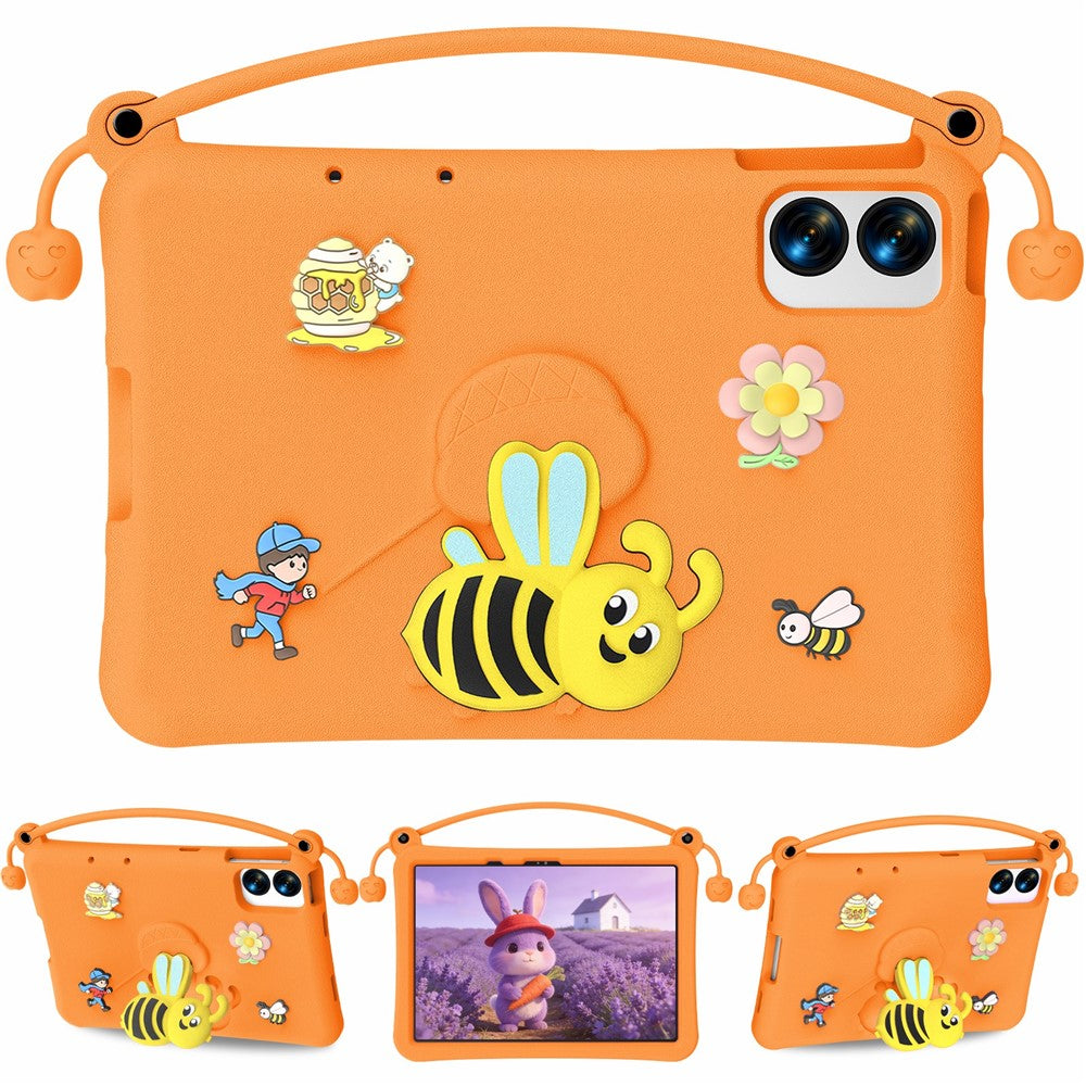 EVA Case For Xiaomi Redmi Pad Pro / Pad Pro 5G / Pad 2 Pro / Poco Pad M1 / Lenovo Idea Tab Plus / Honor Pad 10 , Bee Style Kickstand Tablet Cover with Carry Handle