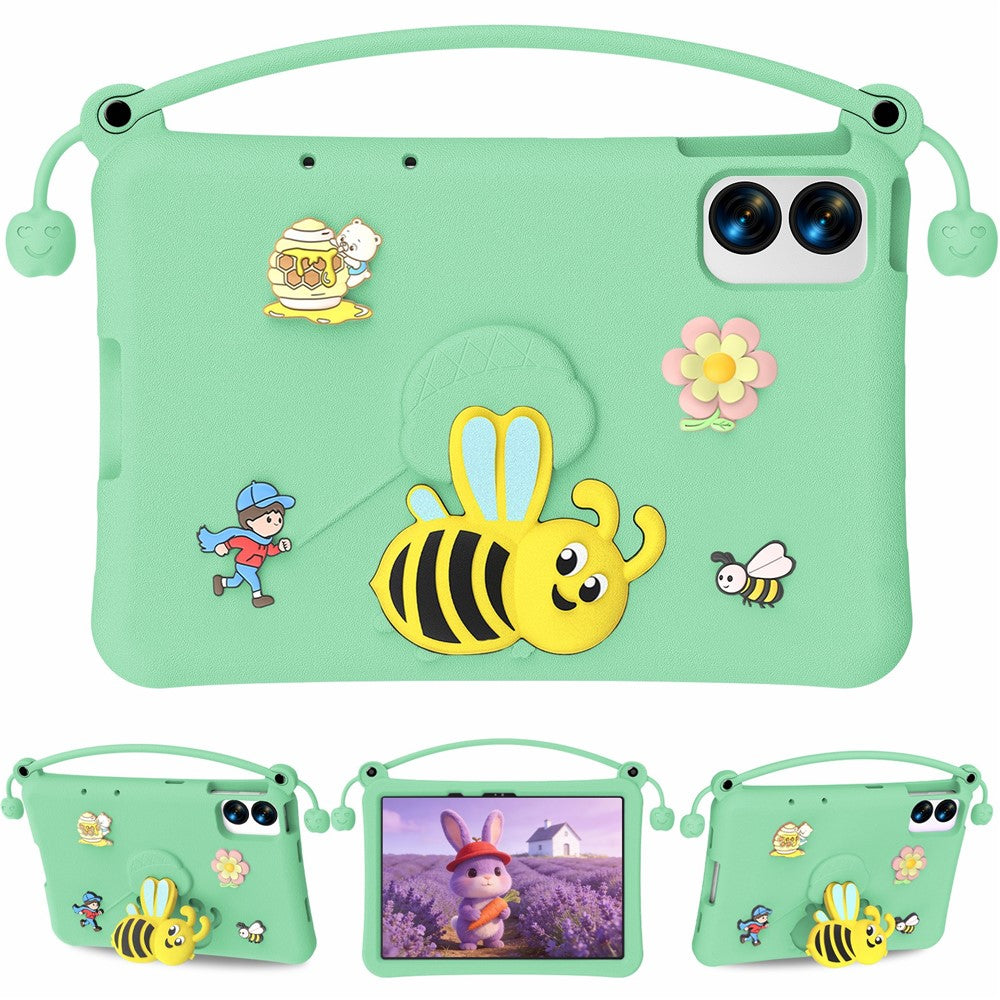 EVA Case For Xiaomi Redmi Pad Pro / Pad Pro 5G / Pad 2 Pro / Poco Pad M1 / Lenovo Idea Tab Plus / Honor Pad 10 , Bee Style Kickstand Tablet Cover with Carry Handle