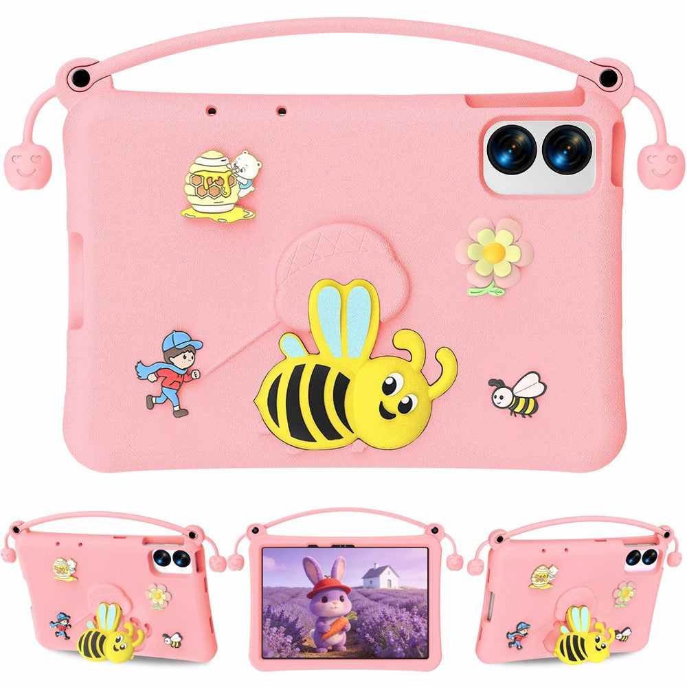 EVA Case For Xiaomi Redmi Pad Pro / Pad Pro 5G / Pad 2 Pro / Poco Pad M1 / Lenovo Idea Tab Plus / Honor Pad 10 , Bee Style Kickstand Tablet Cover with Carry Handle