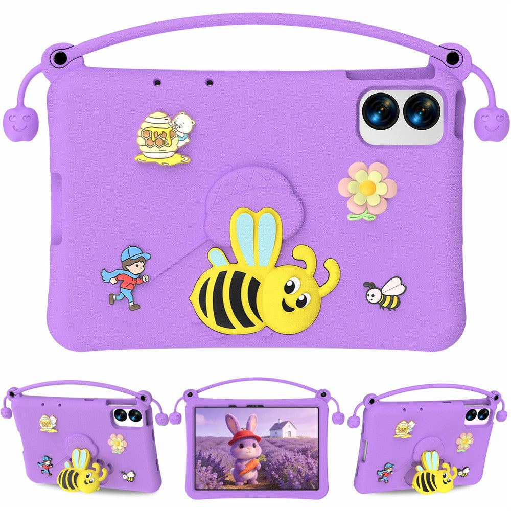 EVA Case For Xiaomi Redmi Pad Pro / Pad Pro 5G / Pad 2 Pro / Poco Pad M1 / Lenovo Idea Tab Plus / Honor Pad 10 , Bee Style Kickstand Tablet Cover with Carry Handle