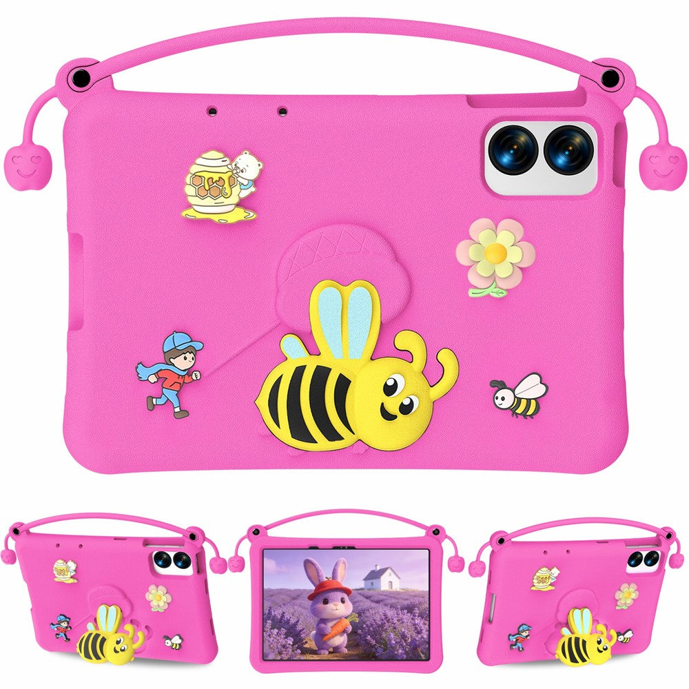 EVA Case For Xiaomi Redmi Pad Pro / Pad Pro 5G / Pad 2 Pro / Poco Pad M1 / Lenovo Idea Tab Plus / Honor Pad 10 , Bee Style Kickstand Tablet Cover with Carry Handle