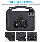 Tablet Case for Xiaomi Redmi Pad Pro / Pad Pro 5G / Pad 2 Pro / Poco Pad M1 / Lenovo Idea Tab Plus / Honor Pad 10 , Motorcycle Kickstand Shockproof Cover with Handle