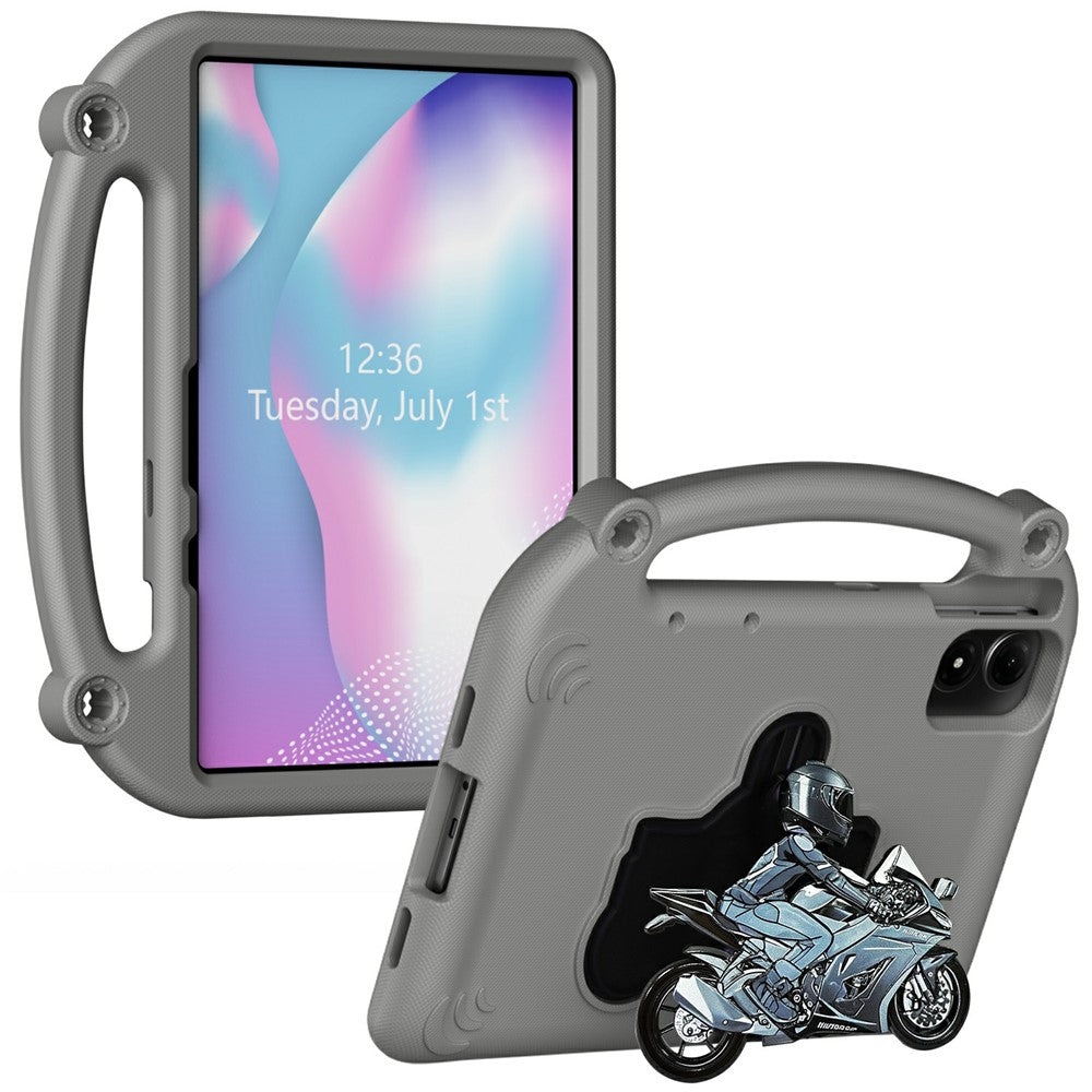 Tablet Case for Xiaomi Redmi Pad Pro / Pad Pro 5G / Pad 2 Pro / Poco Pad M1 / Lenovo Idea Tab Plus / Honor Pad 10 , Motorcycle Kickstand Shockproof Cover with Handle