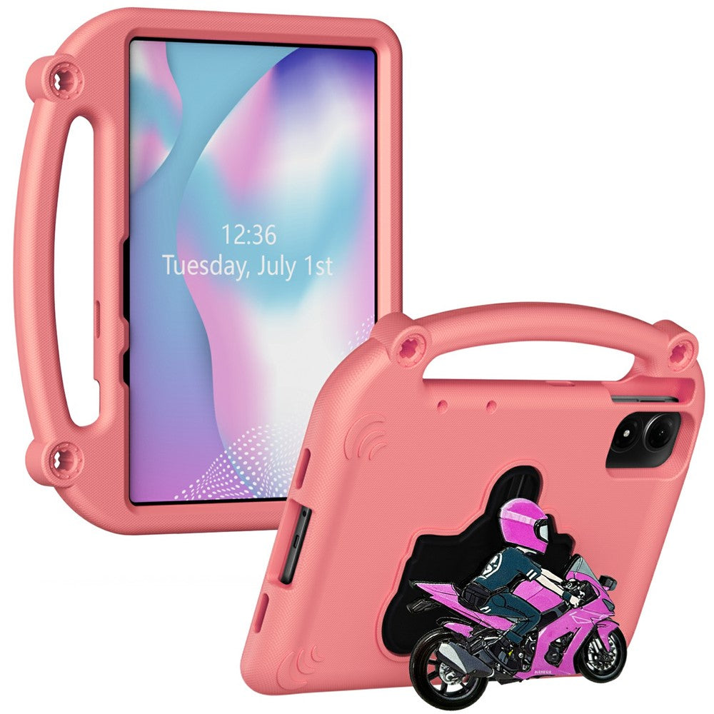 Tablet Case for Xiaomi Redmi Pad Pro / Pad Pro 5G / Pad 2 Pro / Poco Pad M1 / Lenovo Idea Tab Plus / Honor Pad 10 , Motorcycle Kickstand Shockproof Cover with Handle