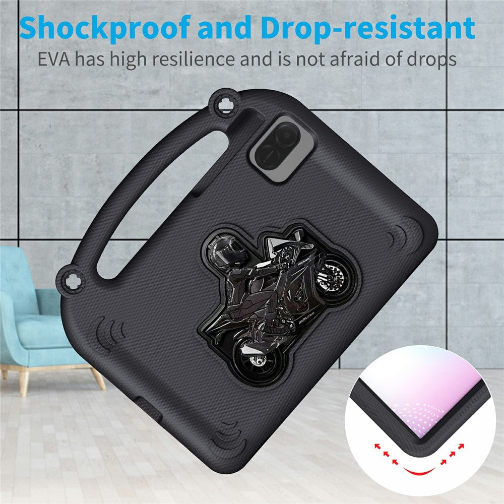 Tabletcover til Honor Pad X10 Pro / X9 / X9a / X8 Pro / X8a / X8b, stødsikkert cover med motorcykelstøtteben og håndtag