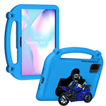 Tabletcover til Honor Pad X10 Pro / X9 / X9a / X8 Pro / X8a / X8b, stødsikkert cover med motorcykelstøtteben og håndtag