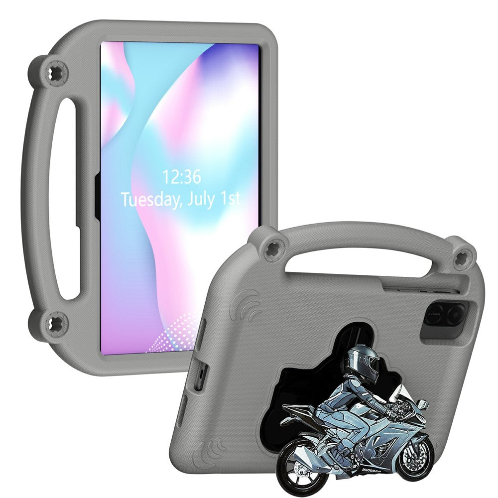 Tabletcover til Honor Pad X10 Pro / X9 / X9a / X8 Pro / X8a / X8b, stødsikkert cover med motorcykelstøtteben og håndtag