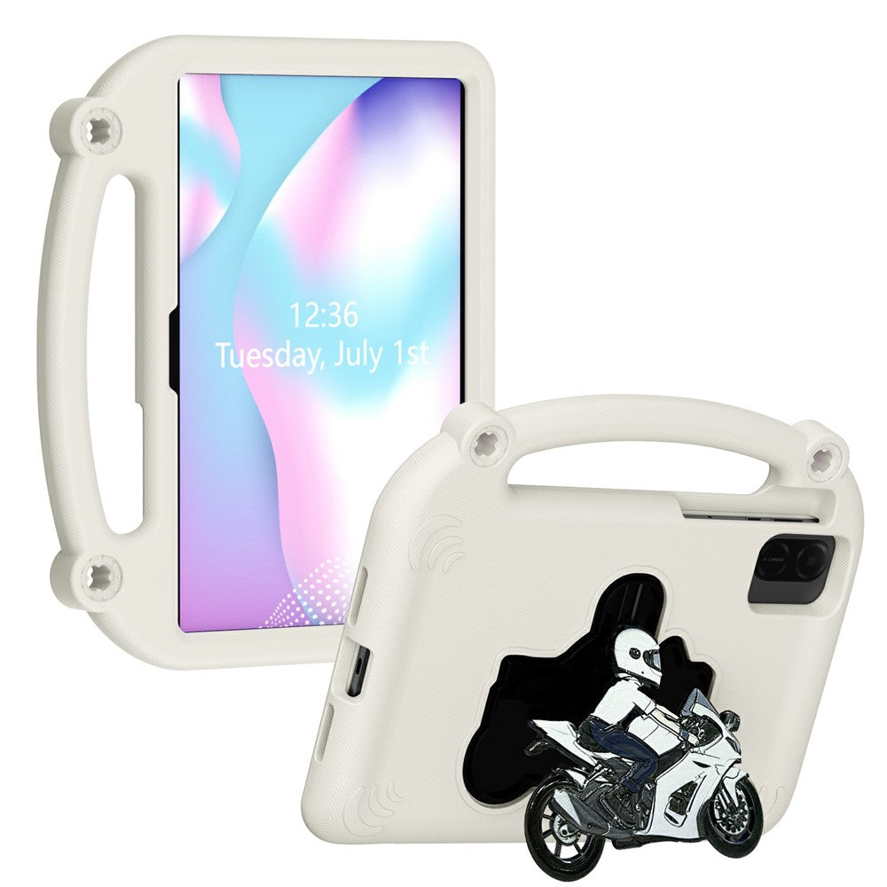 Tabletcover til Honor Pad X10 Pro / X9 / X9a / X8 Pro / X8a / X8b, stødsikkert cover med motorcykelstøtteben og håndtag