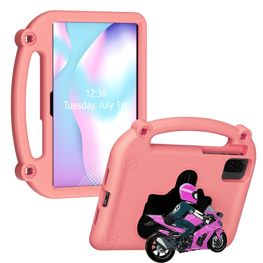 Tabletcover til Honor Pad X10 Pro / X9 / X9a / X8 Pro / X8a / X8b, stødsikkert cover med motorcykelstøtteben og håndtag