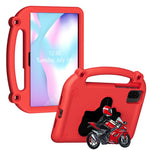 Tabletcover til Honor Pad X10 Pro / X9 / X9a / X8 Pro / X8a / X8b, stødsikkert cover med motorcykelstøtteben og håndtag